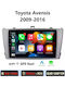 Auto-Audiosystem für Toyota Avensis 2009-2016 (Bluetooth/USB/WiFi/GPS/Apple-Carplay/Android-Auto) mit Touchscreen 9"