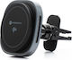 Forcell F-grip Car Mobile Mount with Magnet and Wireless Charging MagSafe Gray