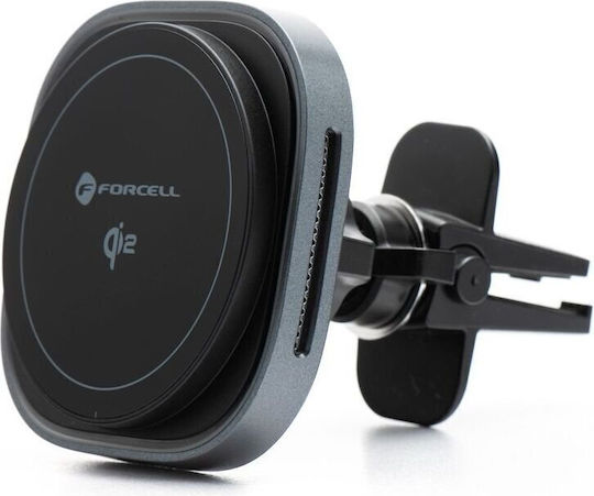 Forcell F-grip Car Mobile Mount with Magnet and Wireless Charging MagSafe Gray