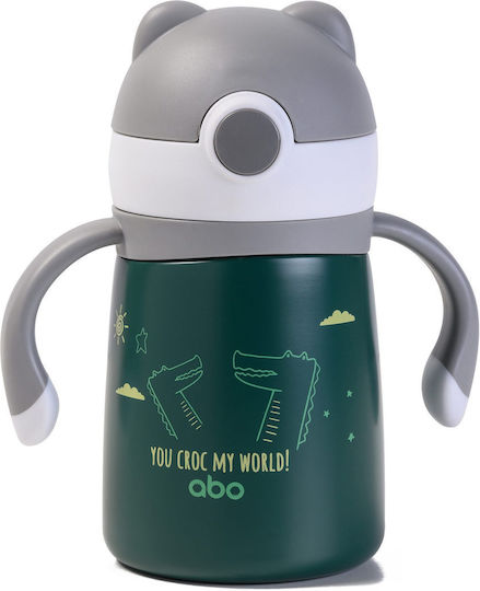 abo Kids Water Bottle Thermos Stainless Steel with Straw 300ml 313404 |  Skroutz.mt