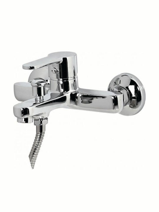 Gloria Elite Elite Mixing Bathtub Shower Faucet Complete Set Silver