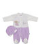 Papillon Kids Babystrampler Langärmliges mit Mütze Purple