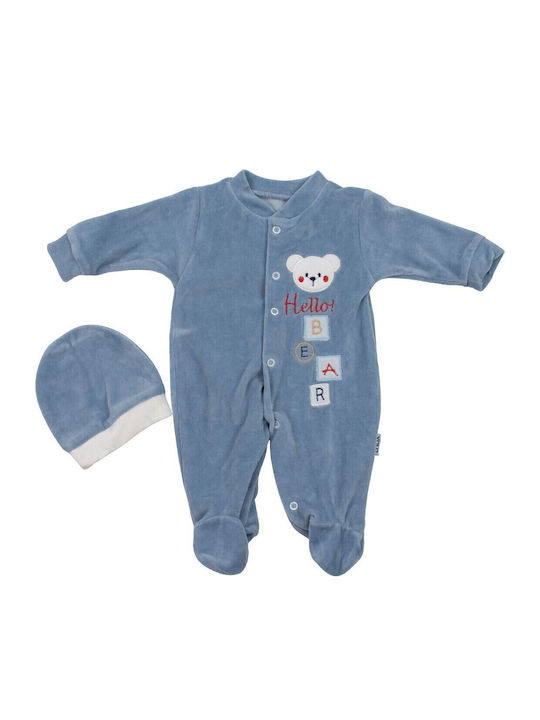 Papillon Kids Baby Bodysuit Long-Sleeved Velvet...