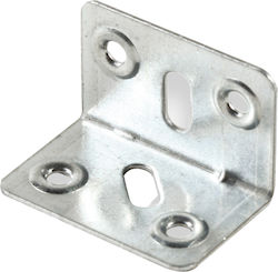 Eurofit Γωνία Ραφιού Γαλβανιζέ σε Ασημί Χρώμα 40x26mm 8τμχ 230520.0016