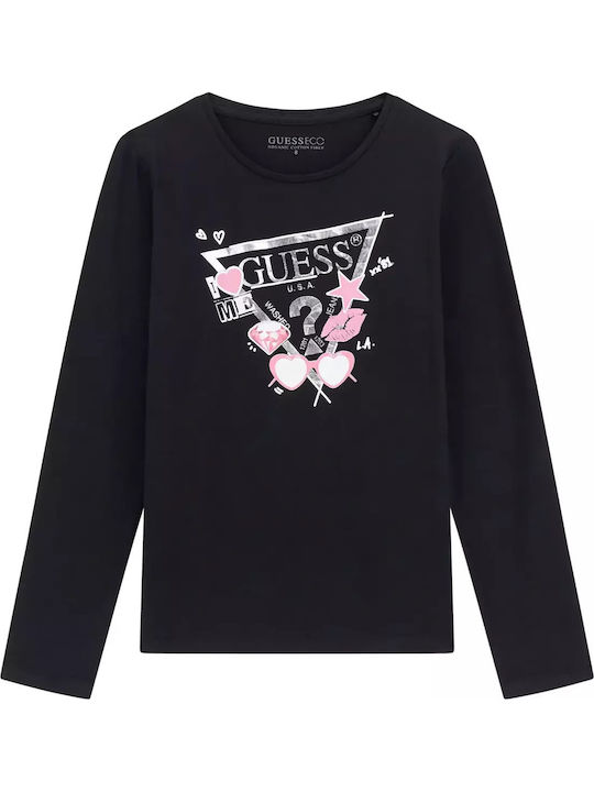 Guess Kinderpullover Langarm Schwarz Guess Girl