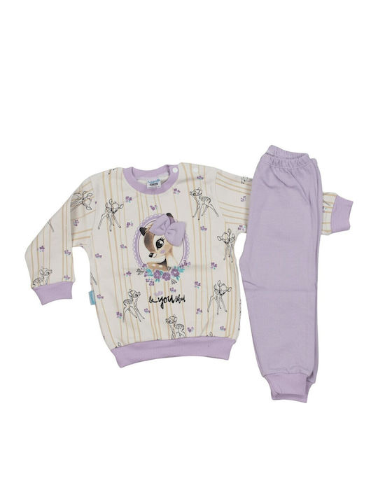 Papillon Kids Pijamale Copii Violet