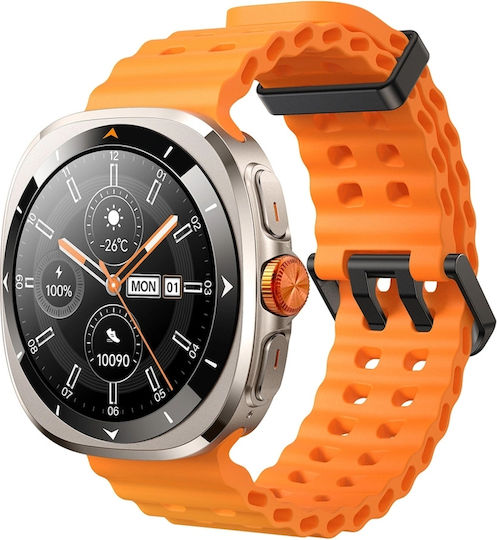 Joyroom Venture Series JR-FV2 Sport 47mm Smartwatch με Παλμογράφο (Πορτοκαλί)
