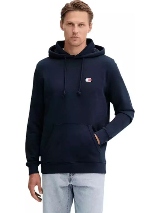 Tommy Hilfiger Φούτερ με Κουκούλα Μπλε Σκούρο