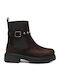 Wildleder Stiefeletten Damen Braun
