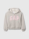 Kids Sweatshirt Cardigan Fleece with Hood Light Heather Grey