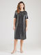 Midi Abendkleid Schwarz