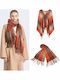 Women's Wool Scarf Orange