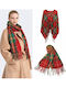 Women's Wool Scarf Red