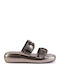 Women's Flat Sandals Flatforms in Gray Color