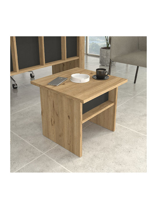 Quadratischer Beistelltisch Nika Holz Sepet Eiche Anthrazit M45xB45xH40cm