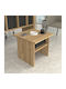 Quadratischer Beistelltisch Nika Holz Sepet Eiche Anthrazit M45xB45xH40cm