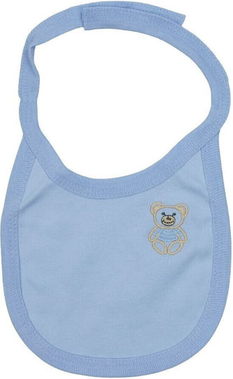 Kamtex Baby Baby Bib from 100% Cotton with Lace Band Light Blue