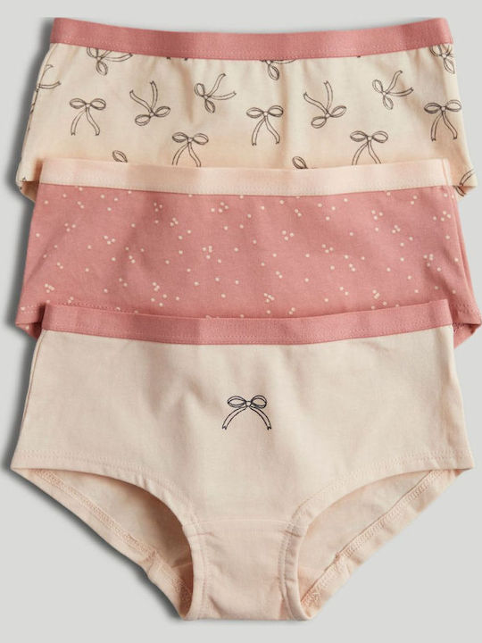 Mothercare Σετ Παιδικά Βρακάκια Ροζ 3τμχ