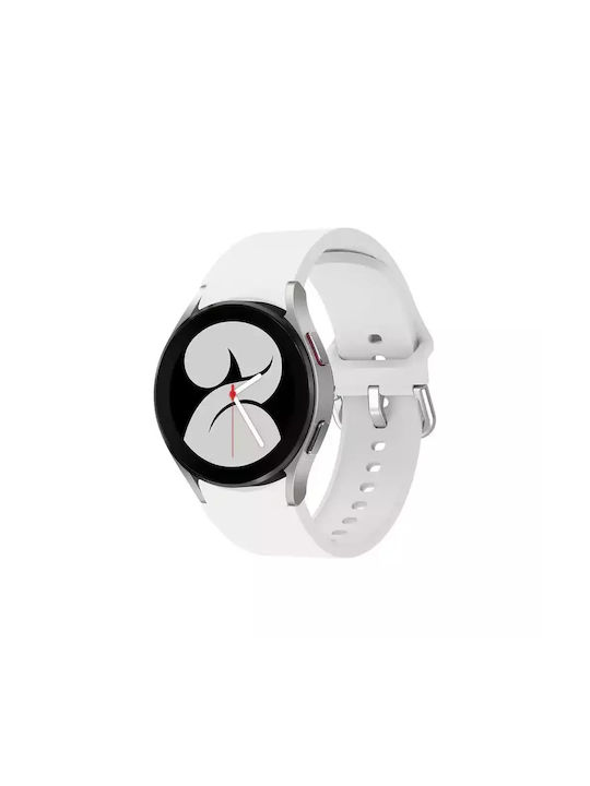 Bizon Armband Silikon Weiß (Samsung Galaxy Watch 20 mm)