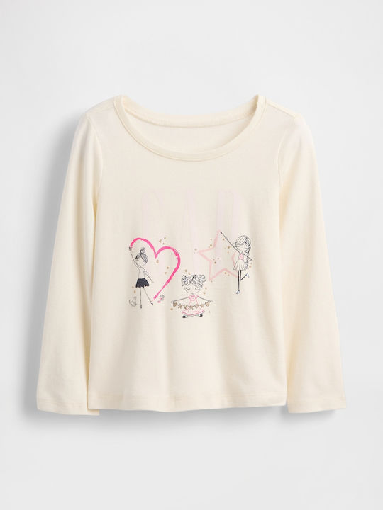 GAP Kinderhemd Langarm Ivory Frost