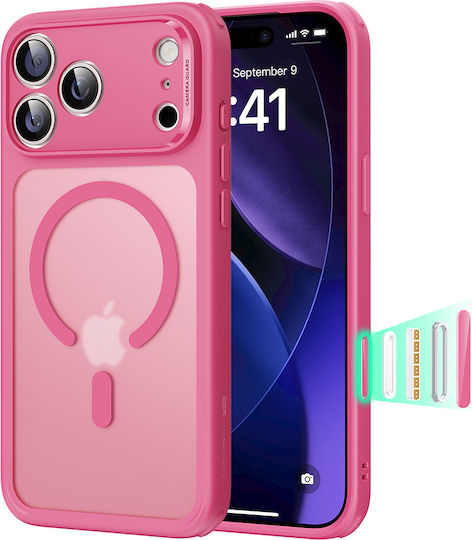 ESR Classic Hybrid Halolock Umschlag Rückseite Silikon Rosa (iPhone 17 Pro)