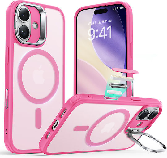 ESR Classic Hybrid Halolock Kickstand Umschlag Rückseite Metallisch Rosa (iPhone 17)