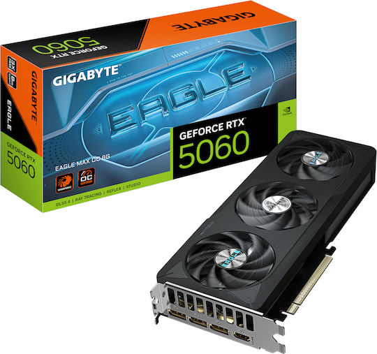 Gigabyte GeForce RTX 5060 8GB GDDR7 Eagle MAX OC Κάρτα Γραφικών
