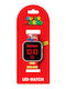 Super Mario Kids Digital Watch with Rubber/Plastic Strap Red
