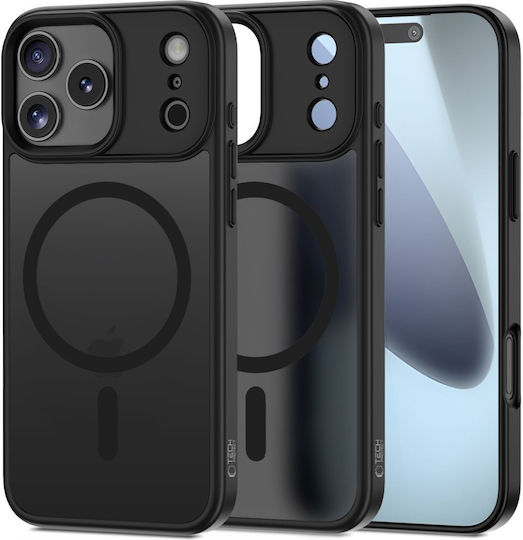 Tech-Protect Matte Задна корица Силикон / Пластмаса Черен (iPhone 17 Pro Max)