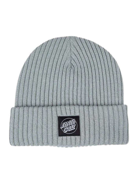 Dot Label Beanie Unisex Beanie Knitted in Gray color