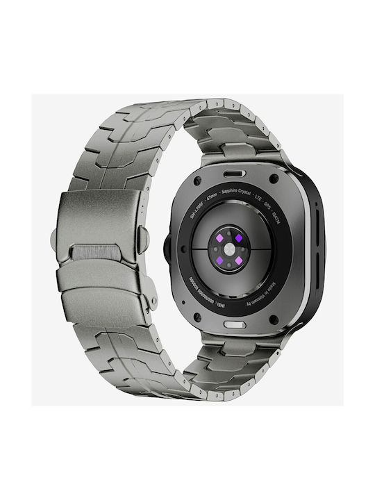 Λουράκι Ανοξείδωτο Ατσάλι Γκρι (Galaxy Watch 8 / 8 Classic / 9)