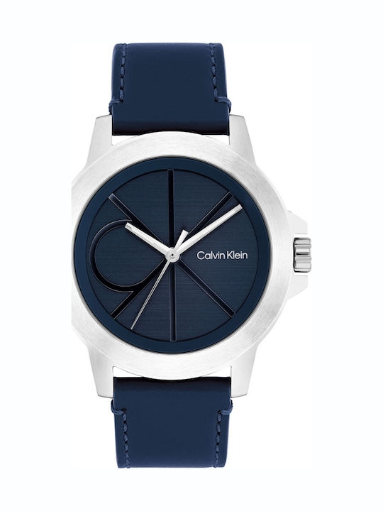 Calvin Klein Reset Ανδρικό Ρολόι 42mm Μπαταρίας με Μπλε Μεταλλικό Μπρασελέ