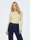 Bling Women's Long Sleeve Beige Sweater