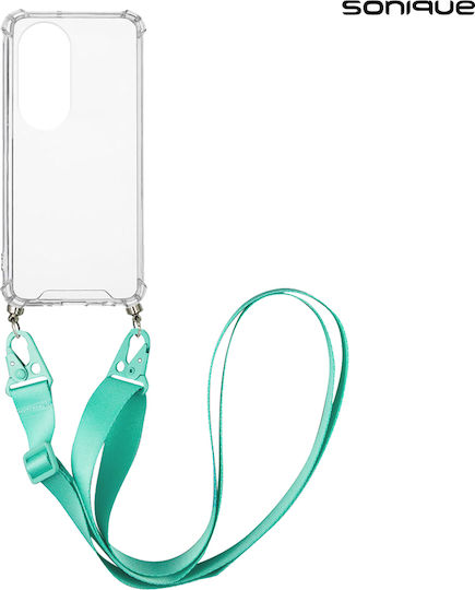 Silikonhülle Strap Sonique Armor Klar Huawei P50 Pro Hellblau