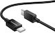 Borofone USB 2.0 Cable USB-C male - USB-C 60W PD Μαύρο 1m