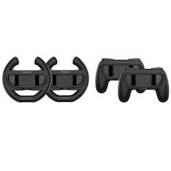 Nintendo Switch 2 Dobe Tns-5109 4 в 1 Лява Дясна Дръжка на Волан Обикновена Дръжка