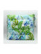 Garden Chair Cushion Green-light blue 40x40cm.