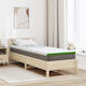 vidaXL Topper Single Poliester 70x200x6buc