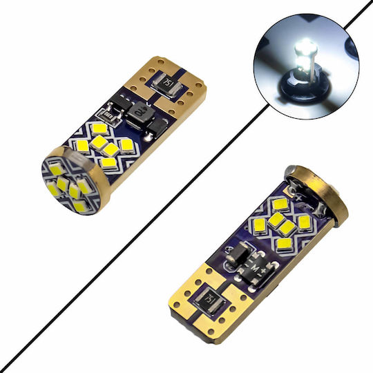 Lamps Car T10 Canbus LED 6000K Cold White 12-24V 3.6W 1pcs