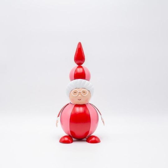 Eurolamp Santa Claus Woman Red Pink Metal 14x13x30cm Eurolamp