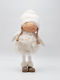 Eurolamp Toddler Pom Pom Girl White Clothes 43cm Eurolamp