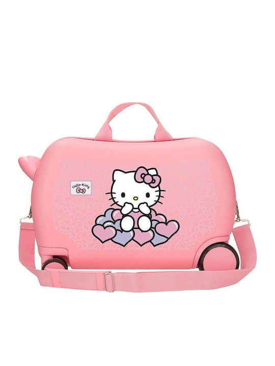 Hello Kitty Hearts & Dots Cabin Hard Suitcase with 4 Wheels Height 45cm