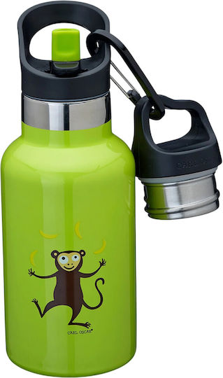 Carl Oscar Sticlă Pentru Copii Termos Oțel Inoxidabil Antivărsare Verde 350ml