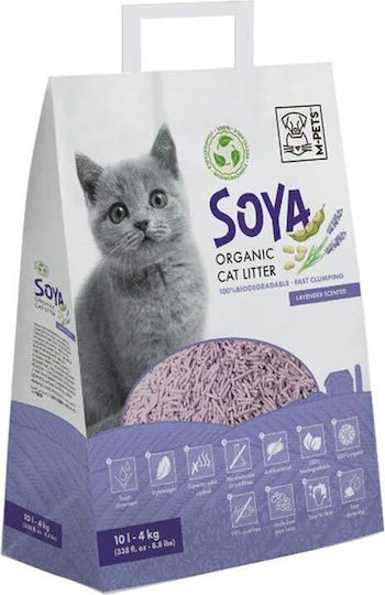 M-Pets Soya Organic Nisip pentru Pisici Bentonită cu Aromă Lavanda
