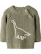 Kinderpullover Langarm Grün