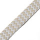 Zick-Zack-Gurt aus Polyester-Baumwolle Ecru Weiß 2,5cm Meter