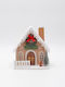 Eurolamp Christmas Illuminated Decorative Wooden House Brown with Battery 15.5x13x11cm. Toy Shop