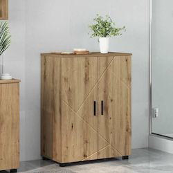 vidaXL Badezimmerschrank B60xT35xH80cm Eiche