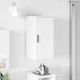 vidaXL Bathroom Cabinet L30xW31.5xH61cm White