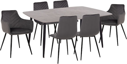 Esszimmer Raven 7Stück 160x80cm